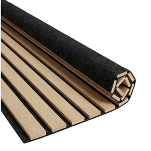 Flexible Akustikpaneel aus Eichenfurnier 2400x520x18 mm