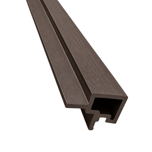 Kinsley – Eckleiste für Fassadenverkleidung aus braunem Verbundwerkstoff, 2900 x 219 x 29 mm