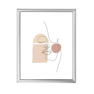 Malina Bilderrahmen PVC glänzend Silber 13x18 cm