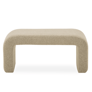 Lianna Bank in Beige Bouclé 95x40x44 cm