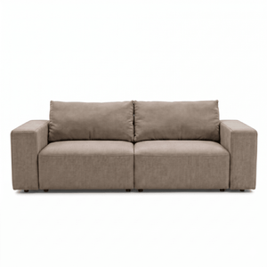 Noelle Schlafsofa aus Stoff in Sand