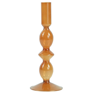 Cora Glas-Kerzenhalter amber 20 cm