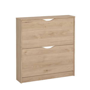 Livo Schuhschrank mit 2 Klappen in Eichenoptik