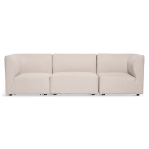 Emilia Modulsofa in Beige, 3 Module L: 243 x T: 79 x H: 72 cm