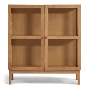 Havana Vitrine in Eiche mit 2 Türen -110x40x100 cm