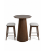 Bar-Set mit Lewis-Bartisch aus geräucherter Eiche und 2 Tobi-Barhockern aus geräucherter Eiche