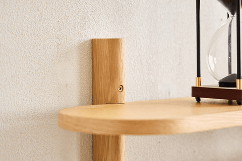 Juliet Eiche Wandregal mit 5 Böden H:140 x T:22 x B:130 cm