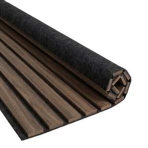 Flexible Akustikpaneel aus geräuchertem Eichenfurnier 1200x520x18 mm