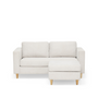 Hildur 2-Sitzer-Chaiselongue-Sofa in Beige