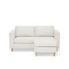 Hildur 2-Sitzer-Chaiselongue-Sofa in Beige