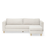 Hildur 3-Sitzer-Chaiselongue-Sofa in Beige