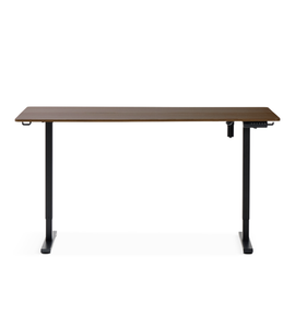 Damian höhenverstellbarer Schreibtisch 160x80 cm Schreibtisch in Räuchereiche Furnier