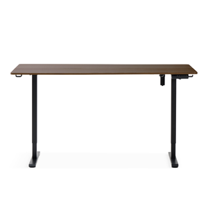 Damian höhenverstellbarer Schreibtisch 160x80 cm Schreibtisch in Räuchereiche Furnier