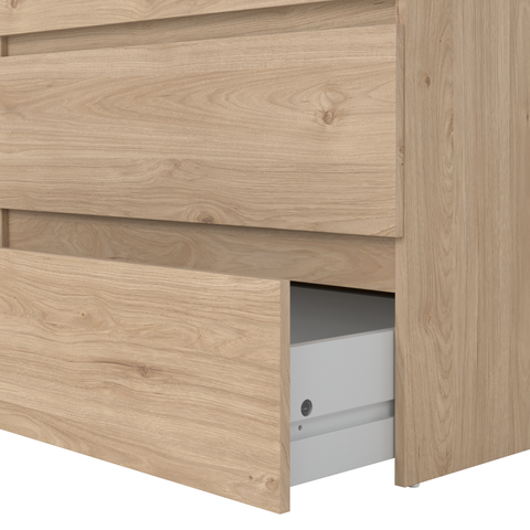 Kommode Maise H:70 x B:138 x B:41 cm mit 6 Schubladen in Eichenoptik