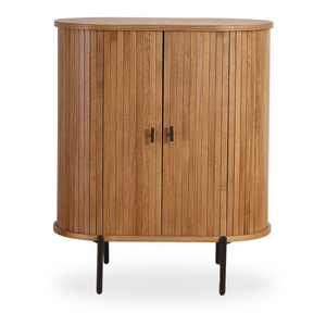 Florence Jalousieschrank mit Lamellen aus Eiche 70x40x85 cm