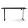 Damian Höhenverstellbarer Schreibtisch 160 x 80 cm, schwarz + Julian Gaming-Stuhl