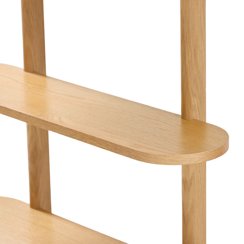 Juliet Eiche Wandregal mit 5 Böden H:140 x T:22 x B:130 cm