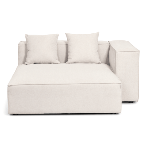 Hailey Chaiselongue-Modul (rechts) in Beige L: 147 x T: 148 x H: 65 cm
