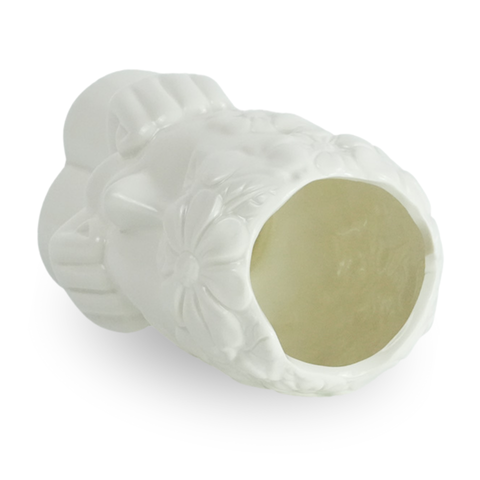 Asti Keramikvase weiß 19,8 cm