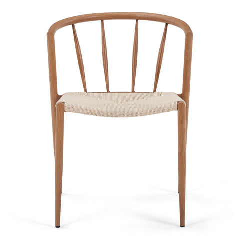 Bella Esszimmerstuhl - im Eichenlook mit Geflechtsitz