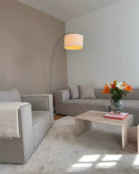 Hailey - Sitzelement für Modulsofa, Linkes Modul in beige L: 147 X T: 100 X H: 65 Cm