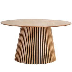 Lewis - Runder Lamel-Esstisch in Egefinér Ø140