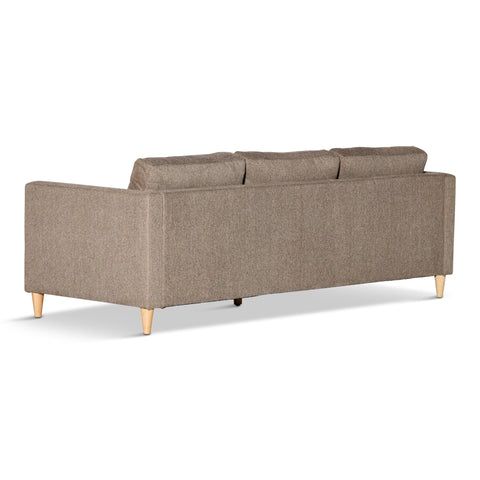 Lulu - Wendesofa mit Chaiselongue rechts und links in Sand - L: 215 x T: 82 x H: 78 cm