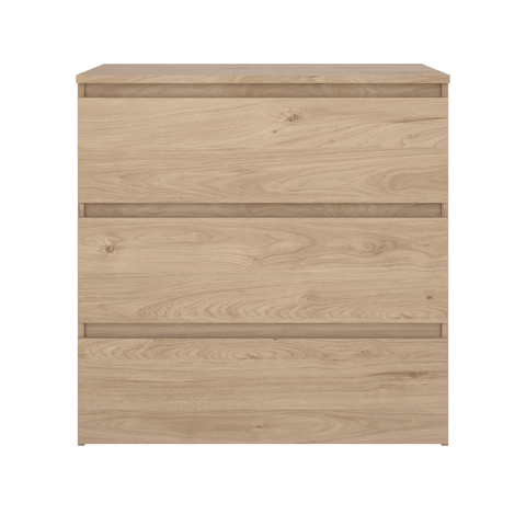 Kommode Maise H:70 x B:70 x T:41 cm mit 3 Schubladen in Eichenoptik