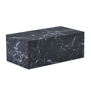 Maxine Couchtisch schwarz Marmoroptik 90x50 cm
