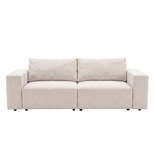 Noelle Schlafsofa aus beigem Stoff