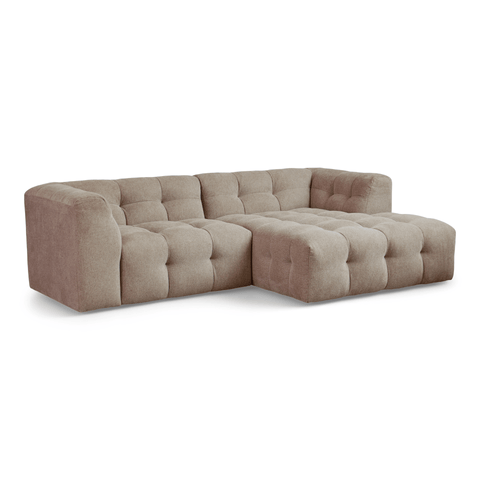 Poppy Chaiselongue Bubble Sofa Sand – Rechtsausführung