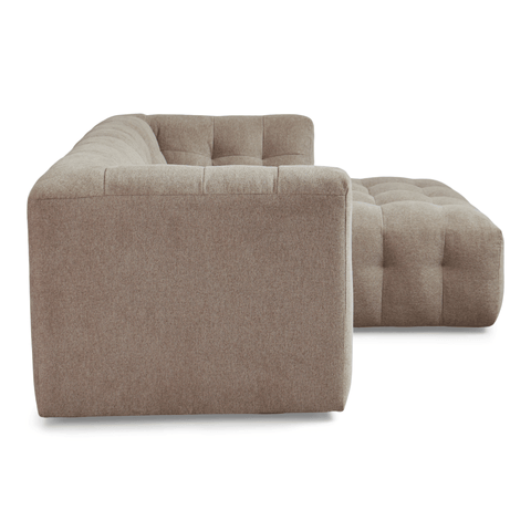 Poppy Chaiselongue Bubble Sofa Sand – Rechtsausführung
