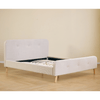 Christian-Bettrahmen in Beige, 180 x 200 cm, ohne Bettlatten und Matratzen