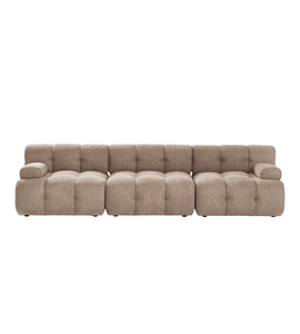 Lilie - modulares Sofa in Sandfarbe mit 3 Modulen - L: 285 x T: 95 x H: 64 cm