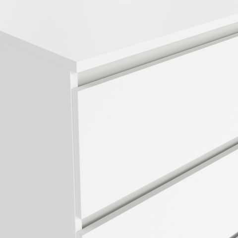 Maise Kommode 70x138x41 cm mit 6 Schubladen in weiß