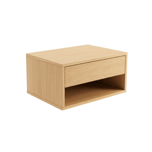 Selina Nachttisch/Wandregal in Eiche 38x30x20 cm inkl. Wandhalterung