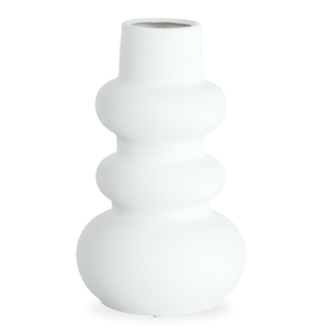 Billie Keramikvase weiß 24 cm