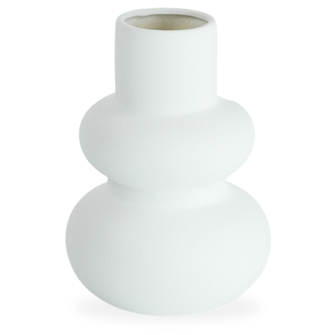 Bliss Keramikvase weiß 19,5 cm