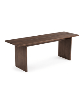 Mekia – Bank aus geräucherter Eiche, 110 x 35 x 45 cm