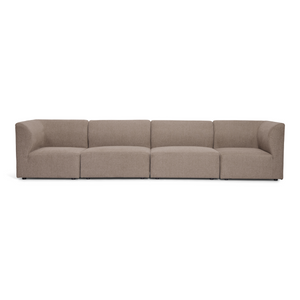 Emilia Modulsofa in Sand, 4 Module L: 328 x T: 79 x H: 72 cm