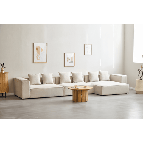 Hailey - Sitzelement für Modulsofa, Linkes Modul in beige L: 147 X T: 100 X H: 65 Cm