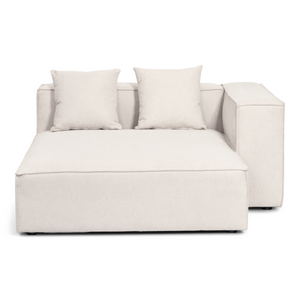 Hailey - Sitzelement für Modulsofa, Rechtes Récamierenelement in beige L: 147 X T: 148 X H: 65 Cm