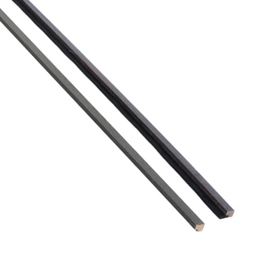 Abschlussleisten für Akustikpaneele in schwarzem Eichenfurnier 3000×45×18 mm – rechts & links (2 Stück)