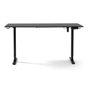 Damian höhenverstellbarer Tisch 160x80 cm in schwarz