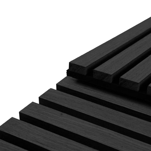 Akustikpaneel in schwarzem Eichenfurnier 2400x520x18 mm