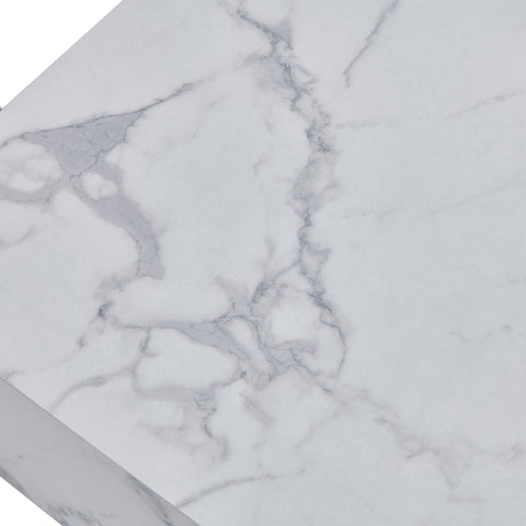 Adele - Couchtisch-Set mit weißem Marmoroptik