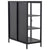Herman Vitrine - Schwarzes Metall 80x40x105cm