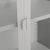 Herman Glas Vitrine - Weißes Metall 80x40x105cm