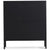 Herman Schuhschrank - Schwarzes Metall mit 2 Klappen - 80x26x89cm